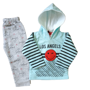 Boys Full Sleeves Short with Hood and Pants